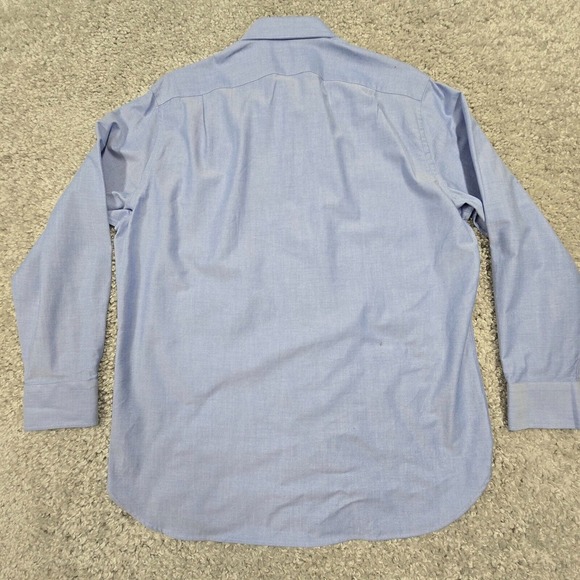 J Crew Ludlow Shirt Men 16 1/2 33 Blue Button Down Long Sleeve Micro Dots Office - Picture 10 of 15